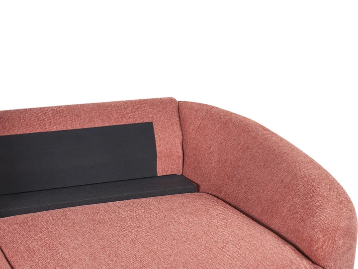 Sofa 3 Seater Fabric Pink Deondry