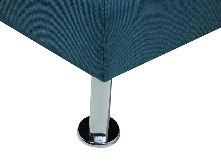 Sofa Bed 3 Seater Fabric Blue Kaveri