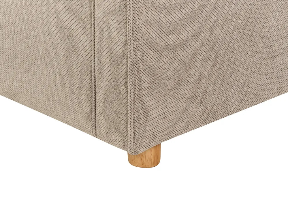 Sofa 3 Seater Fabric Taupe Tina