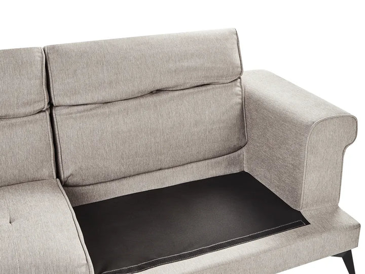 Sofa 3 Seater Fabric Taupe Jimeny