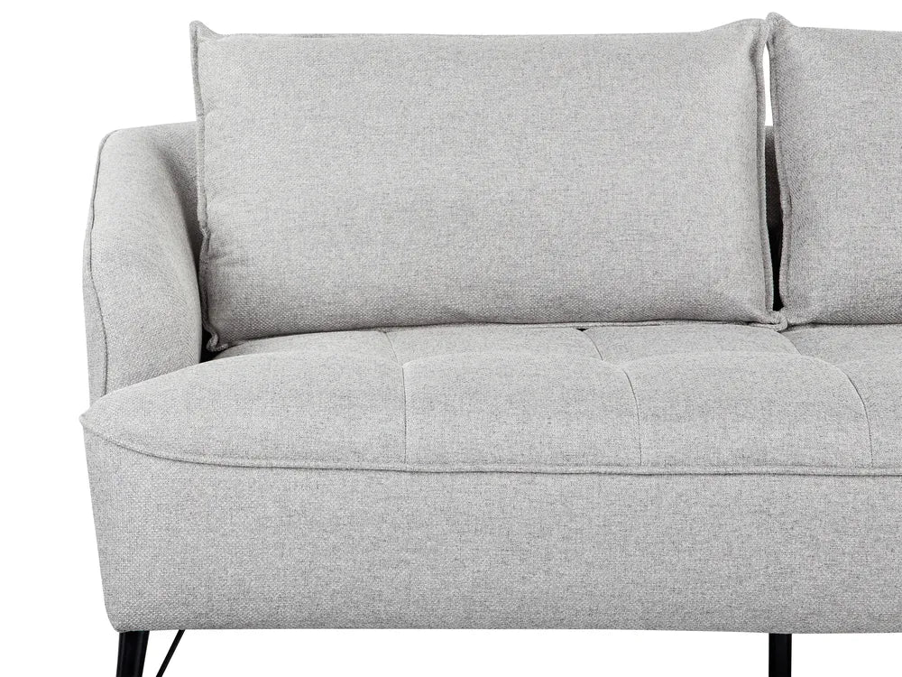 Sofa 3 Seater Fabric Grey Adame