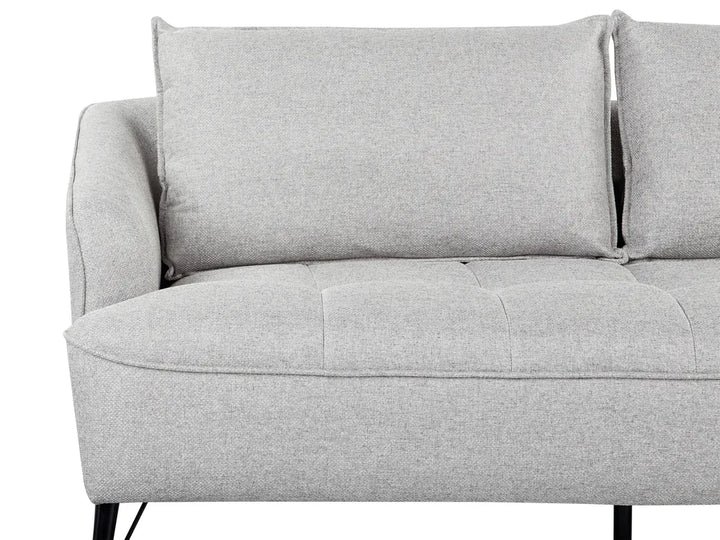 Sofa 3 Seater Fabric Grey Adame