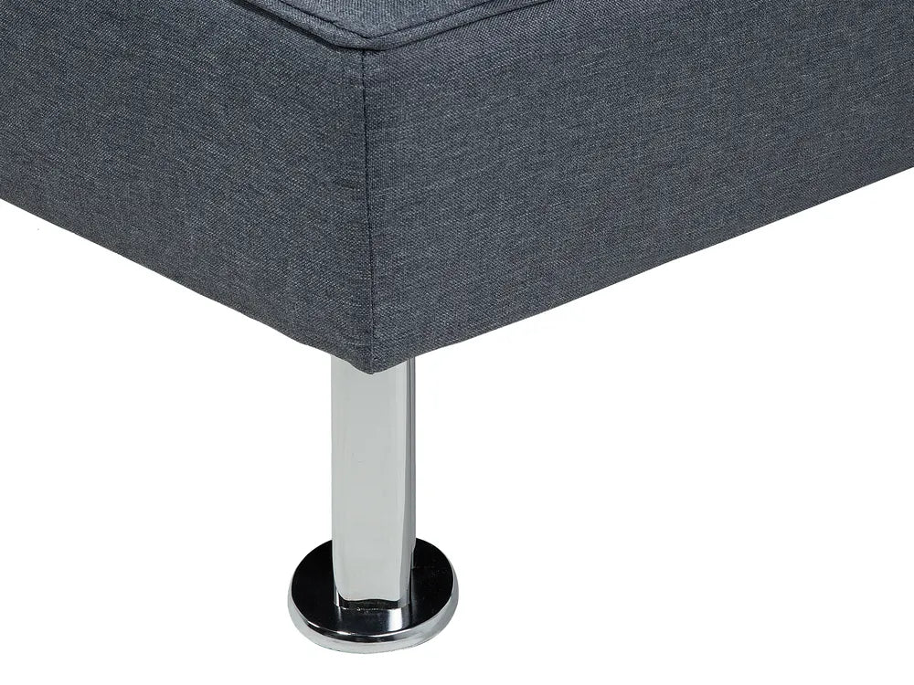 Sofa Bed 3 Seater Fabric Dark Grey Kaveri