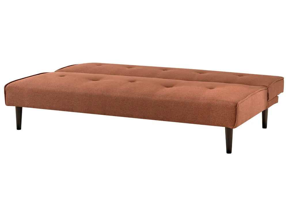 Sofa Bed 3 Seater Fabric Golden Brown Camen