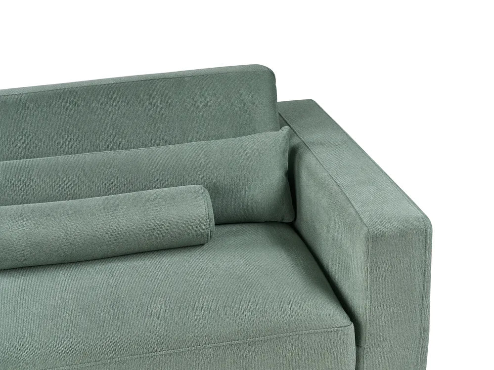 Sofa 3 Seater Fabric Light Green Maeesha