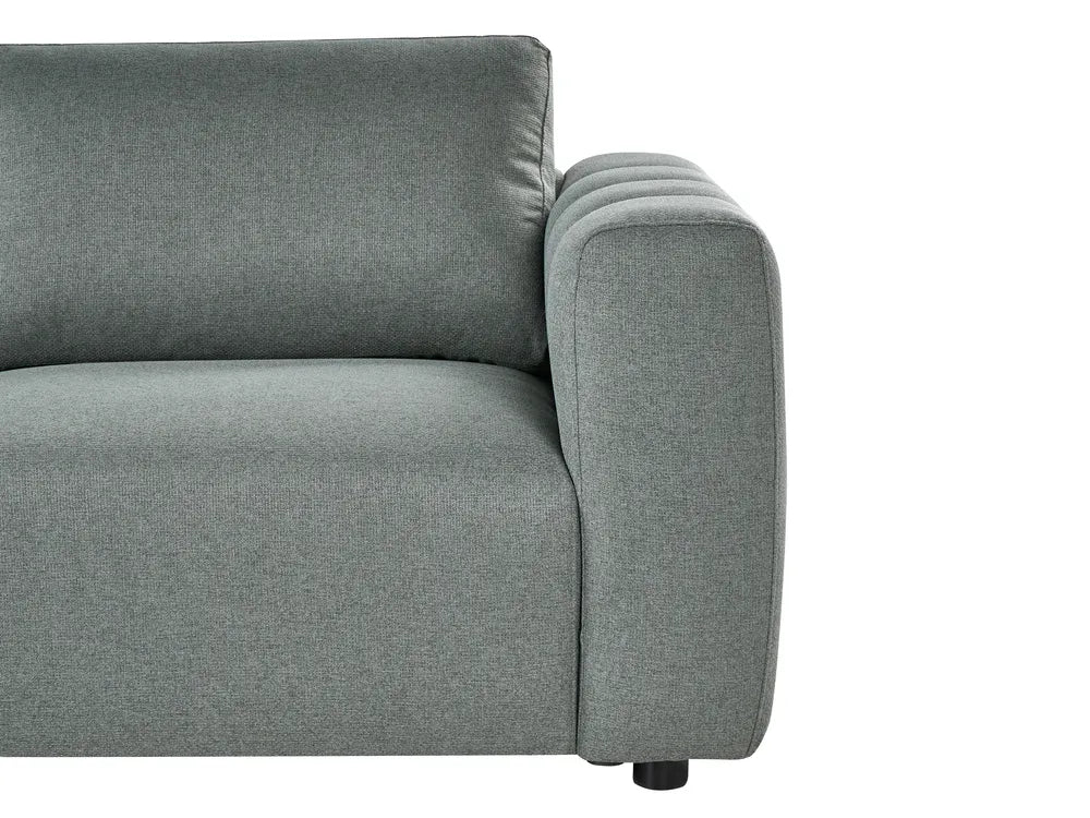 Modular Corner Sofa 5 Seate Fabric Green Left Hand Regeani