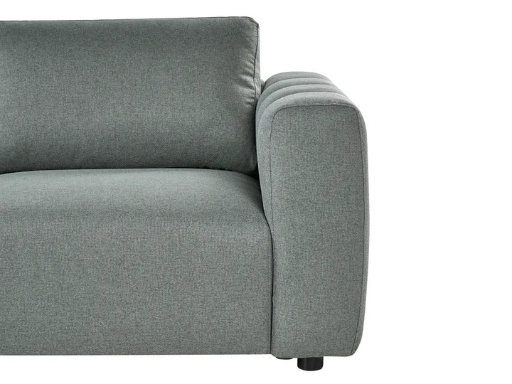 Modular Corner Sofa 5 Seate Fabric Green Left Hand Regeani