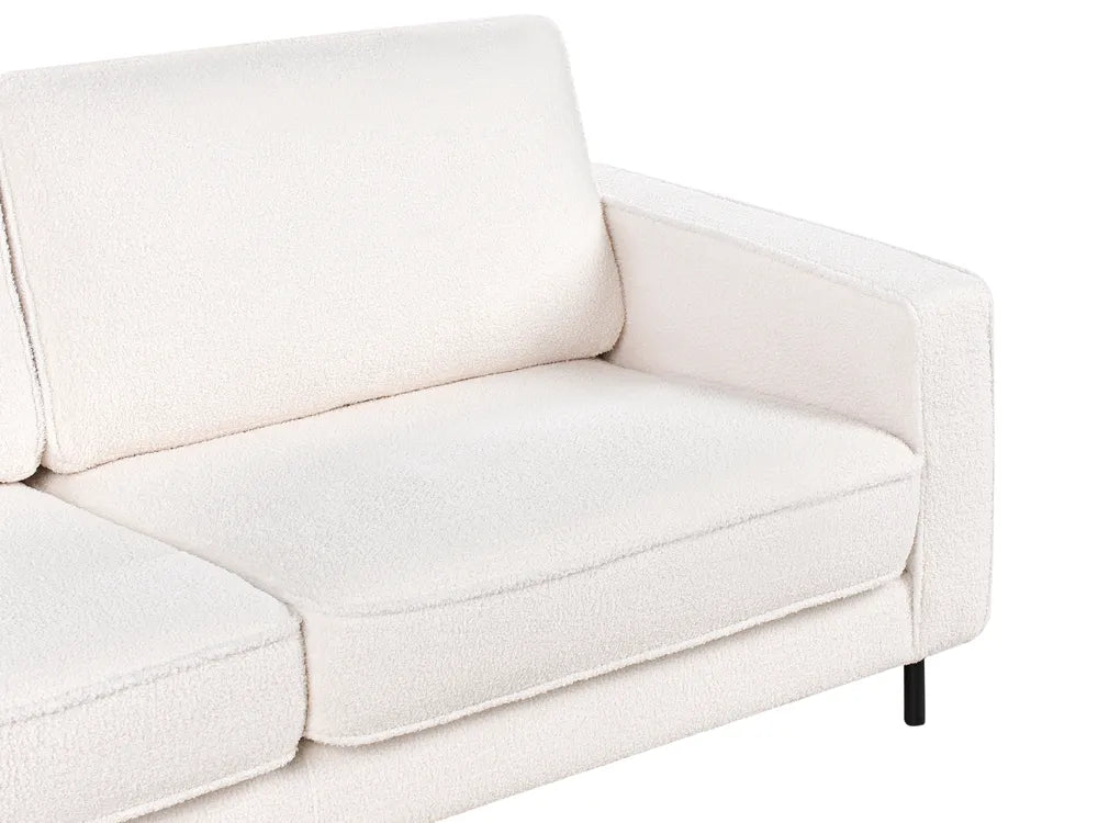 Sofa 3 Seater Boucle White Chanet