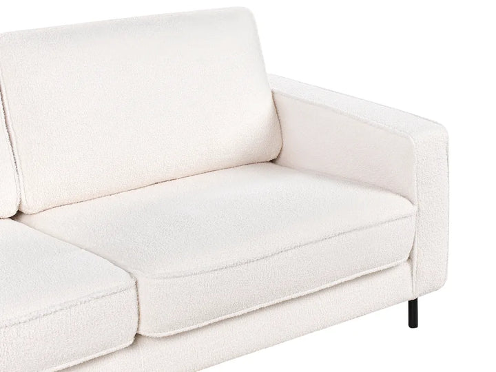 Sofa 3 Seater Boucle White Chanet
