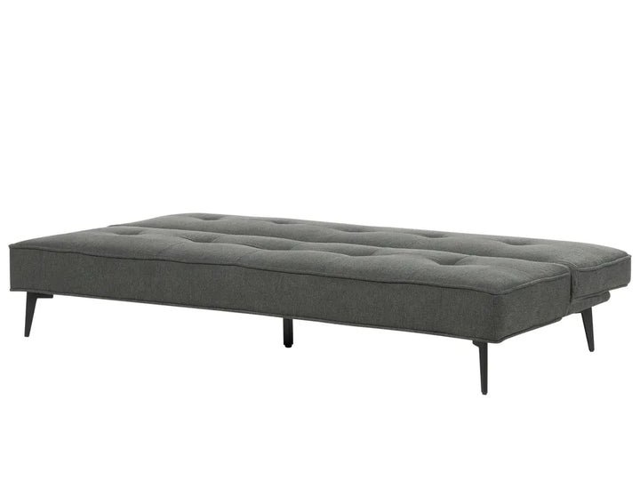 Sofa Bed 3 Seater Fabric Dark Grey Atiye