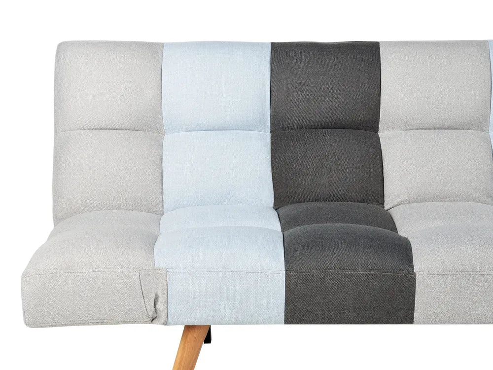 Sofa Bed 2 Seater Fabric Blue Cashten