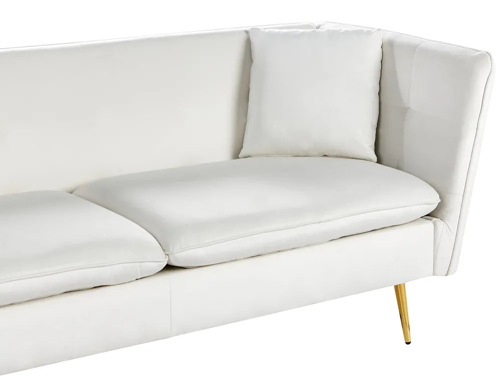 Sofa 3 Seater Velvet Off-White Arlander
