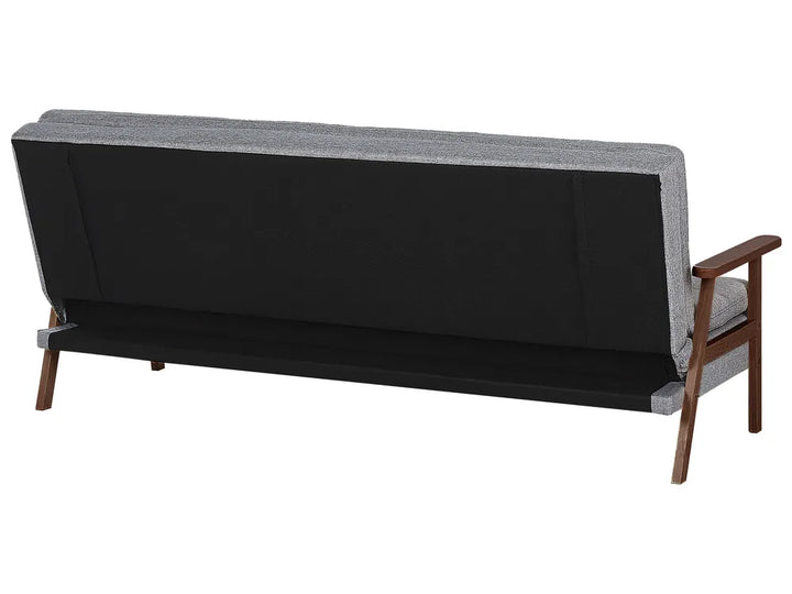 Sofa Bed 3 Seater Fabric Light Grey Stefaney