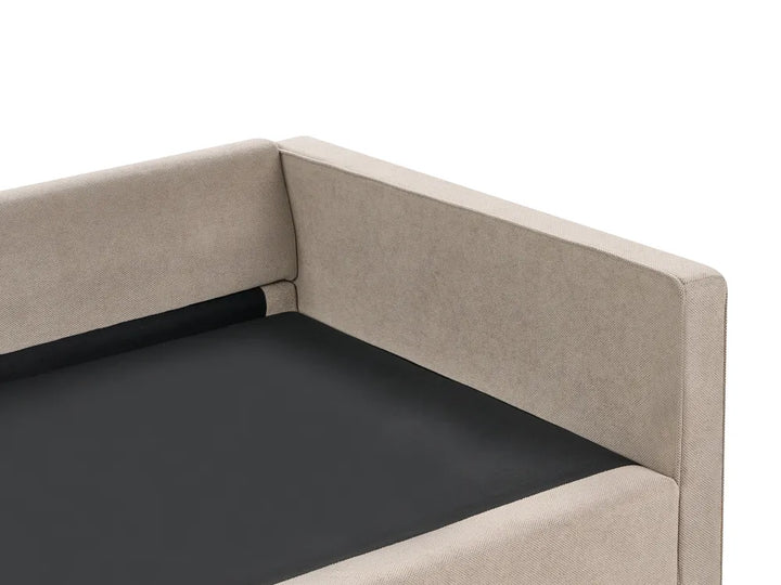 Sofa 3 Seater Fabric Taupe Tina