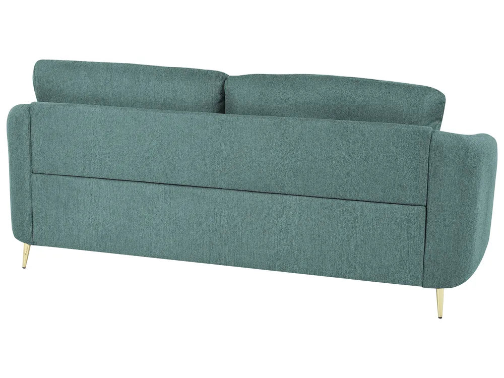 Sofa 3 Seater Fabric Green Deondry