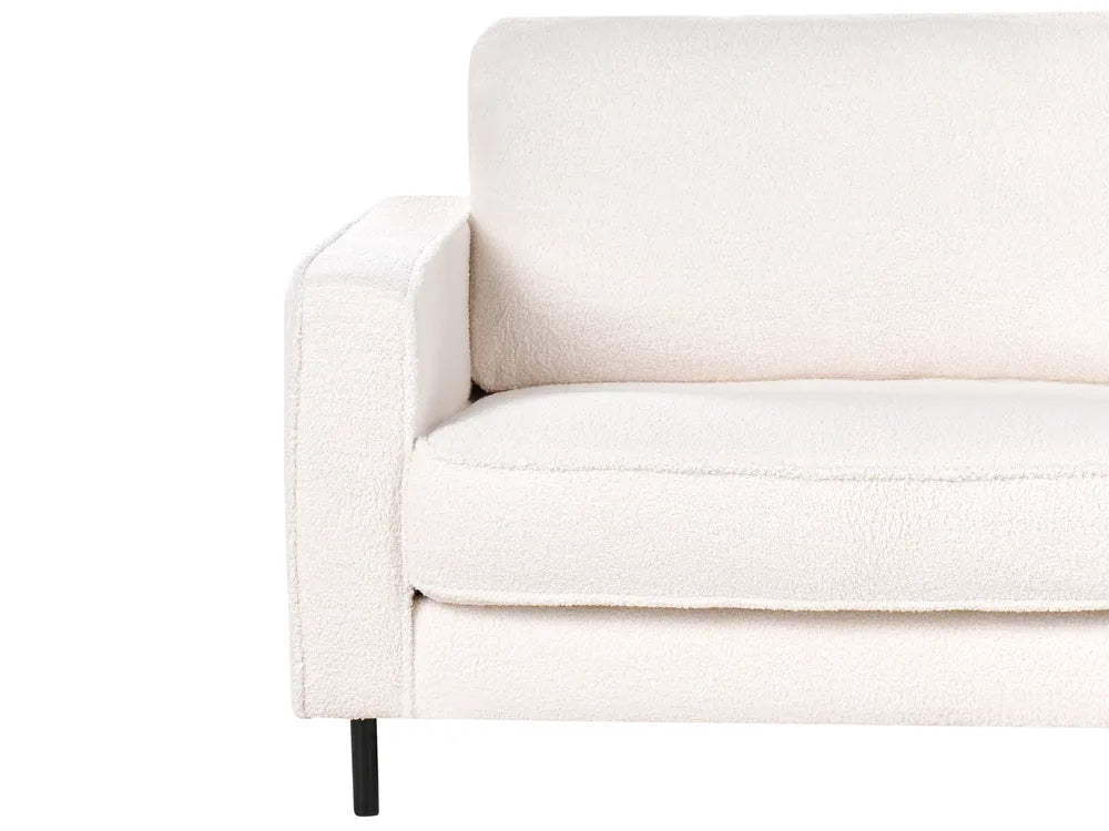 Sofa 3 Seater Boucle White Chanet