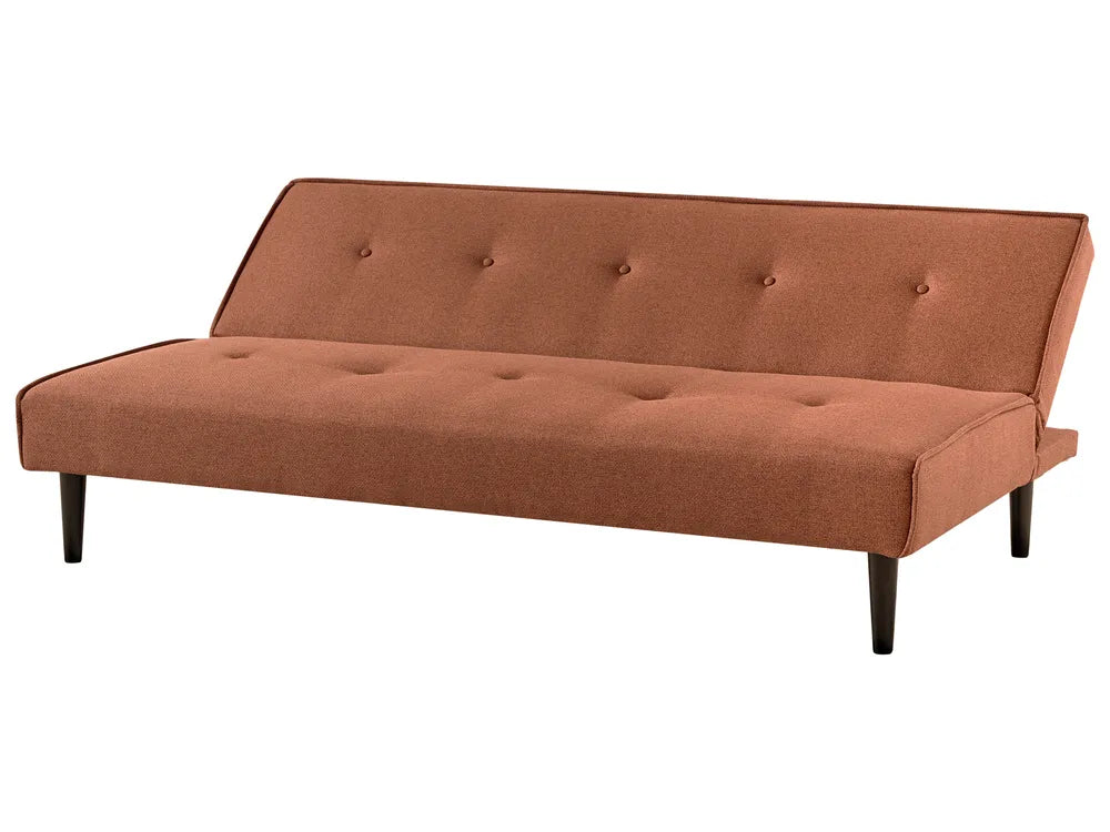Sofa Bed 3 Seater Fabric Golden Brown Camen