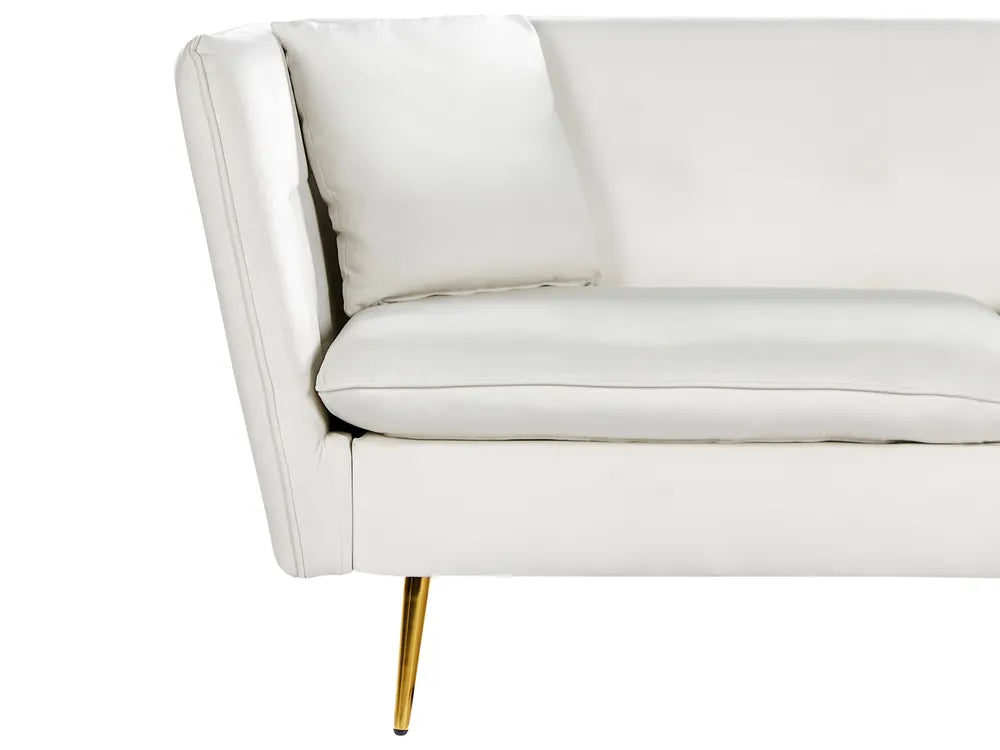 Sofa 3 Seater Velvet Off-White Arlander