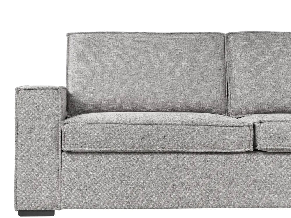 Sofa Bed 3 Seater Fabric Light Grey Bertina