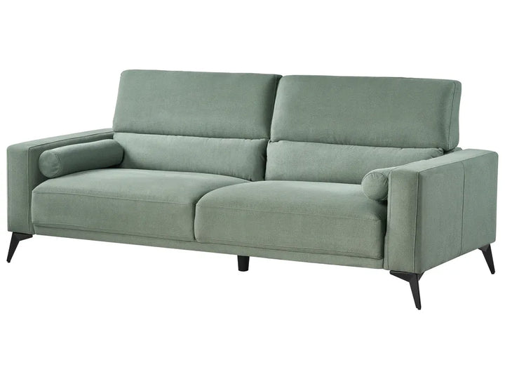 Sofa 3 Seater Fabric Light Green Maeesha