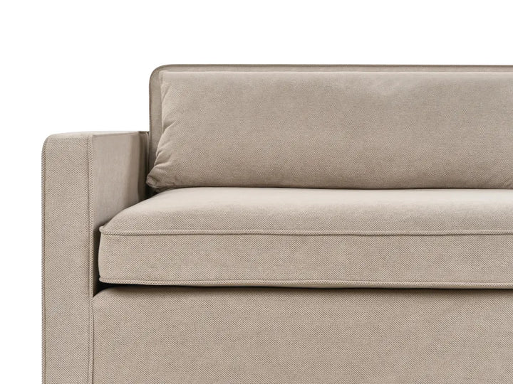 Sofa 3 Seater Fabric Taupe Tina