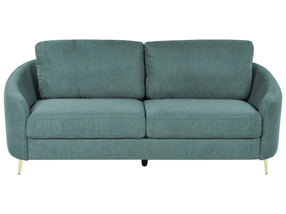Sofa 3 Seater Fabric Green Deondry