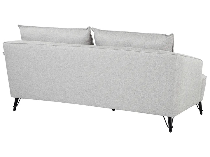 Sofa 3 Seater Fabric Grey Adame