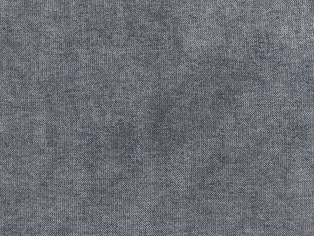Sofa 3 Seater Fabric Dark Grey with Ottoman Assuntino