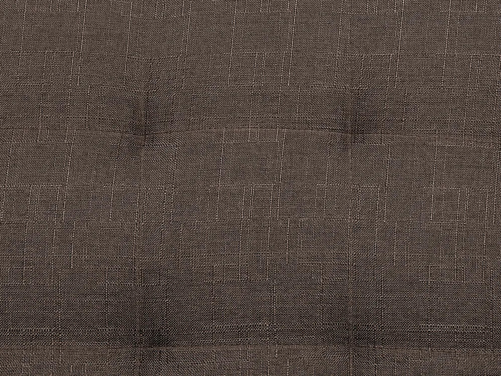 Sofa Bed 3 Seater Fabric Dark Brown Denby