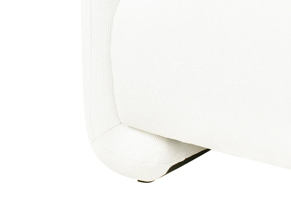 Sofa 3 Seater Fabric White Nhat
