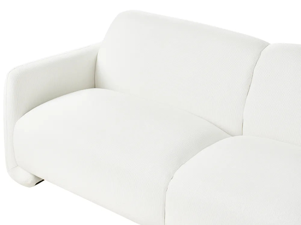 Sofa 3 Seater Fabric White Nhat