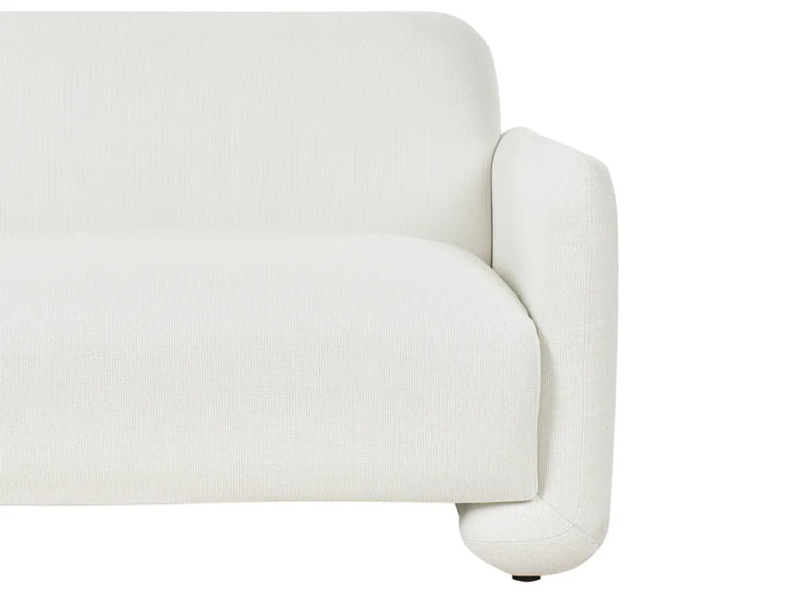 Sofa 3 Seater Fabric White Nhat