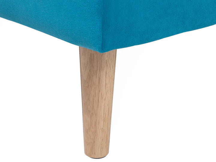 Sofa Bed 3 Seater Fabric Sea Blue Zineta