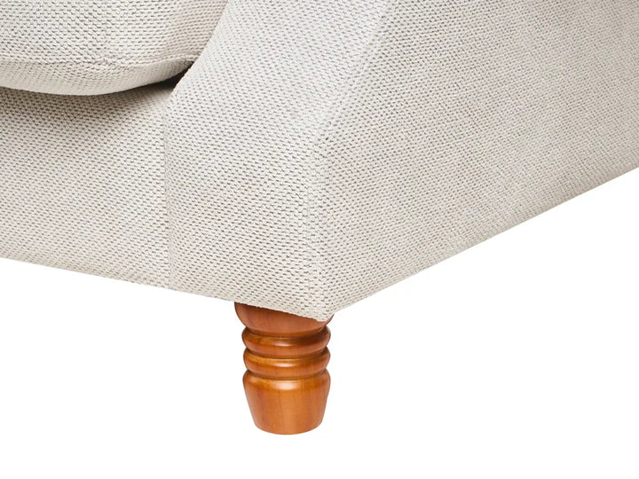 Sofa 3 Seater Fabric Off-White Elaiza