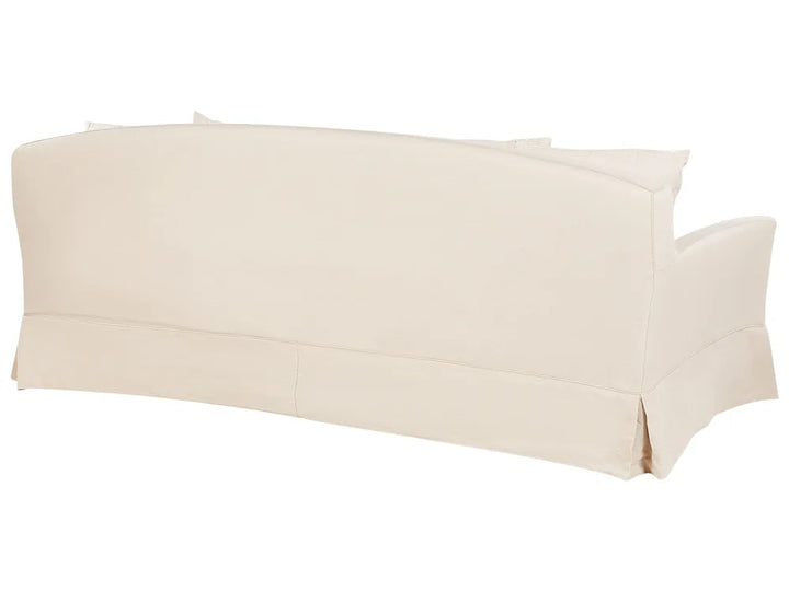 Sofa 3 Seater Fabric Beige Glory