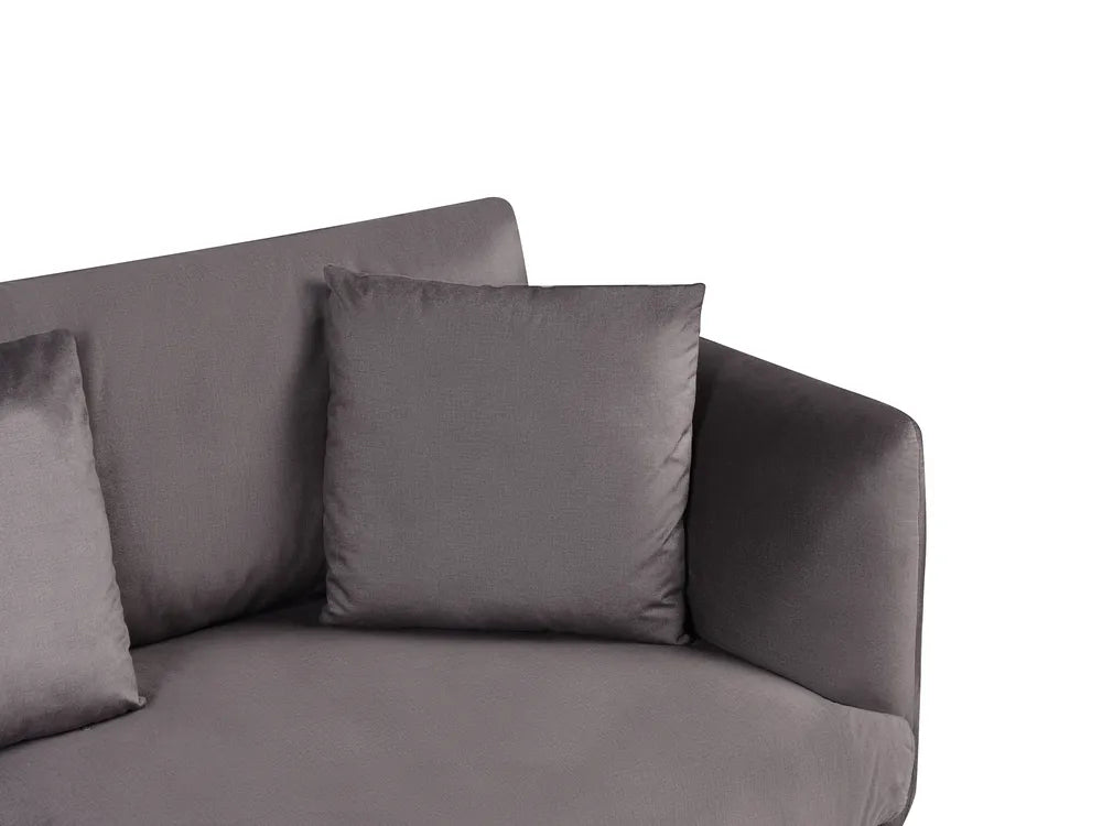 Sofa 3 Seater Velvet Taupe Palmieri