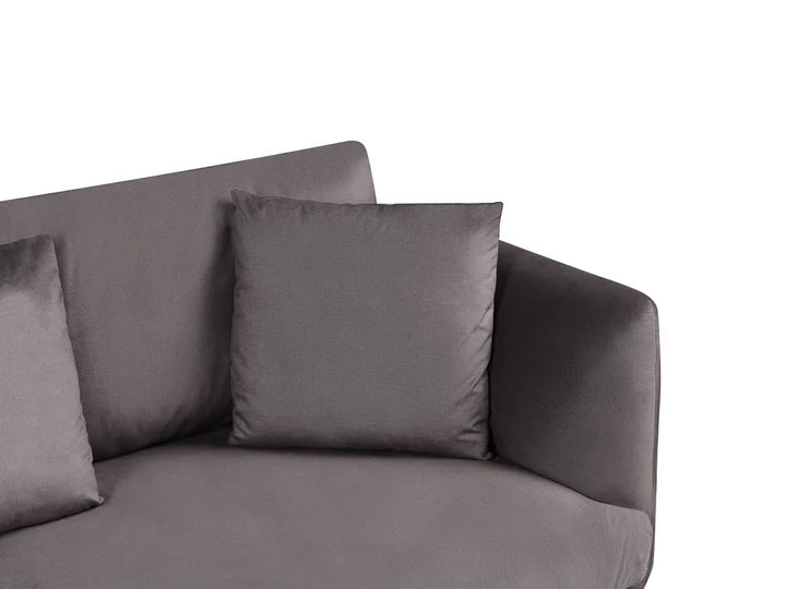 Sofa 3 Seater Velvet Taupe Palmieri