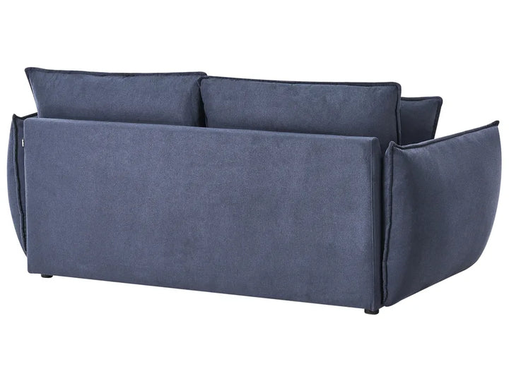 Sofa 3 Seater Fabric Dark Blue Greylan
