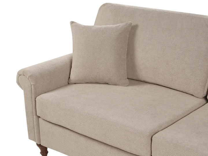 Sofa 3 Seater Fabric Taupe Laurice
