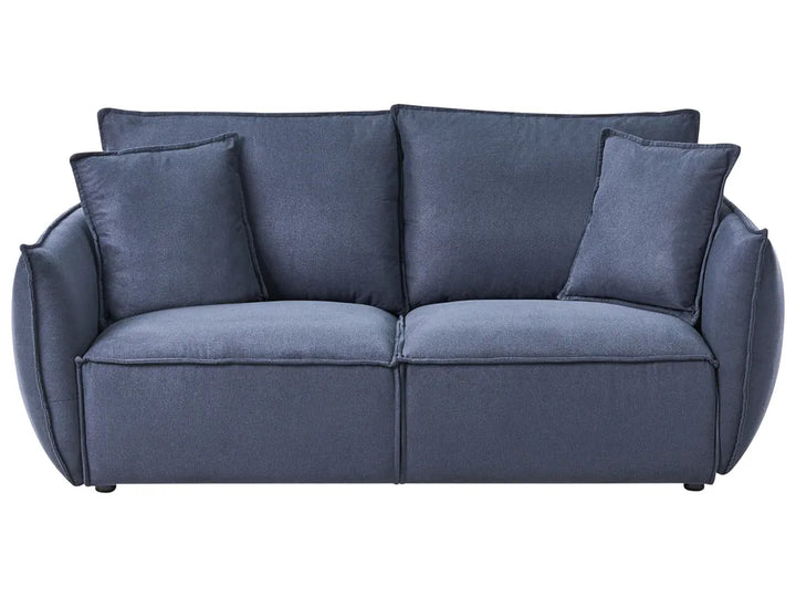 Dark blue Greylan 3 seater fabric sofa in living room