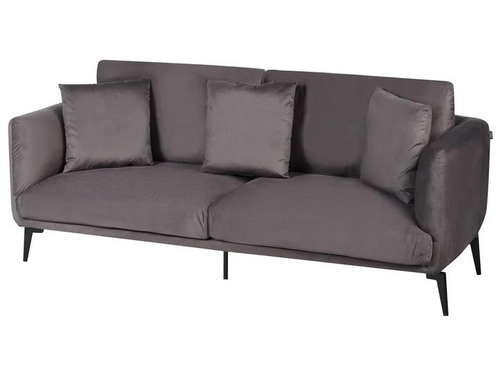 Sofa 3 Seater Velvet Taupe Palmieri