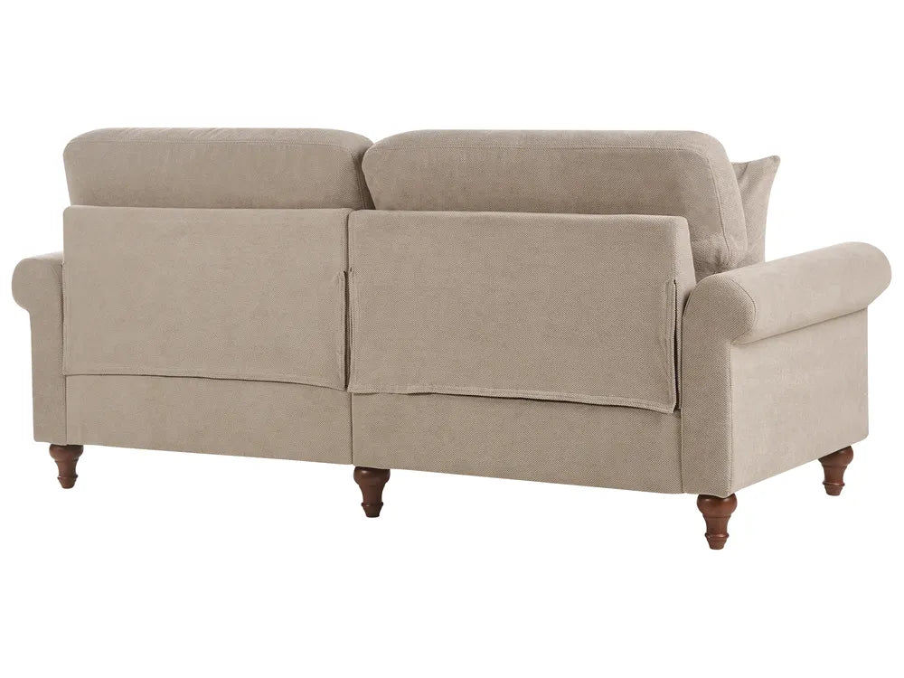 Sofa 3 Seater Fabric Taupe Laurice
