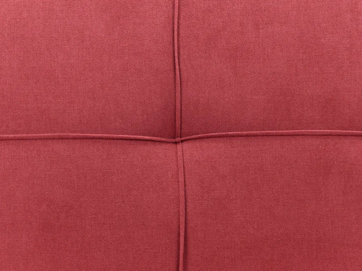 Sofa Bed 3 Seater Fabric Red Savion