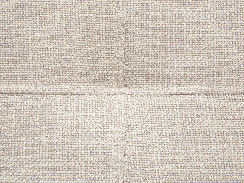 Sofa Bed 3 Seater Fabric Light Beige Francie