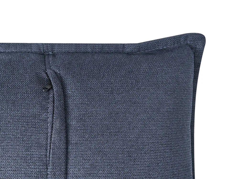 Sofa 3 Seater Fabric Dark Blue Greylan