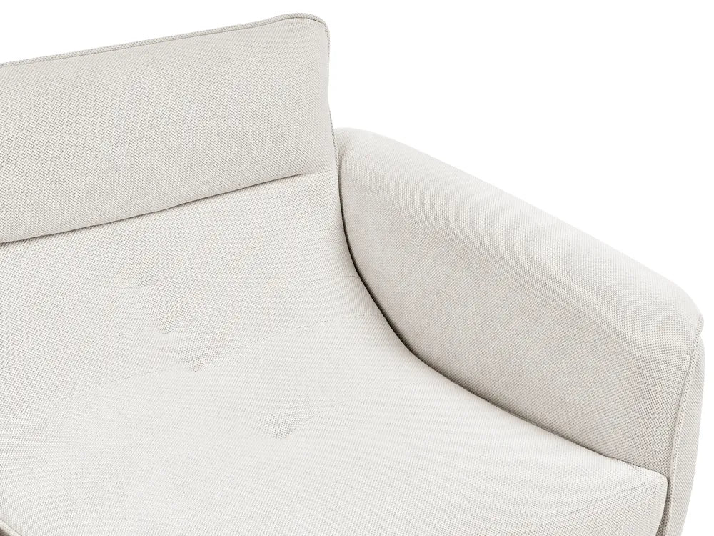Sofa 3 Seater Fabric Off-White Wanetta