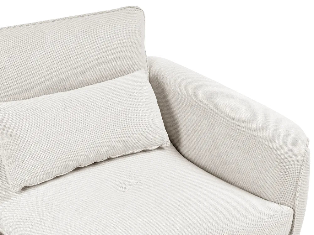 Sofa 3 Seater Fabric Off-White Wanetta