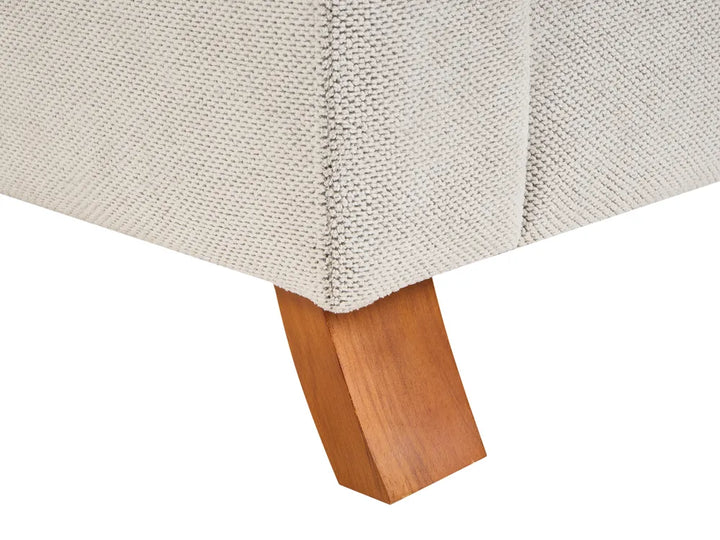 Sofa 3 Seater Fabric Off-White Elaiza