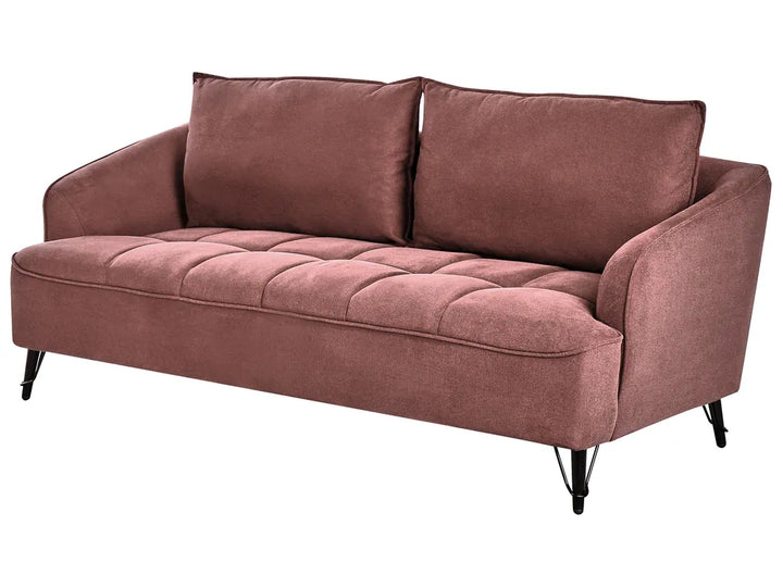 Sofa 3 Seater Fabric Burgundy Adame