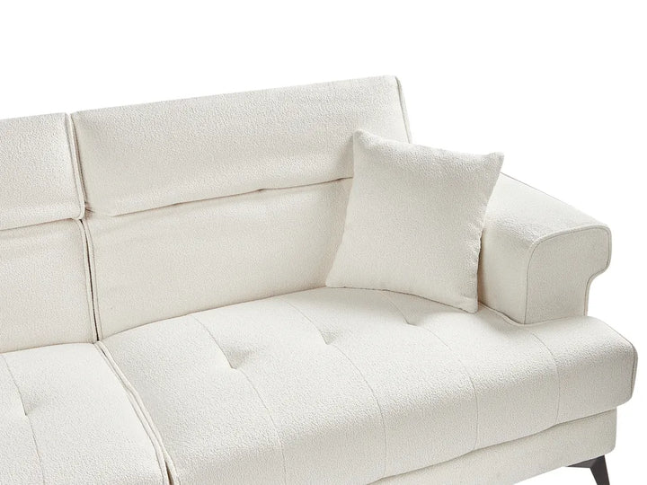 Sofa 3 Seater Boucle White Jimeny